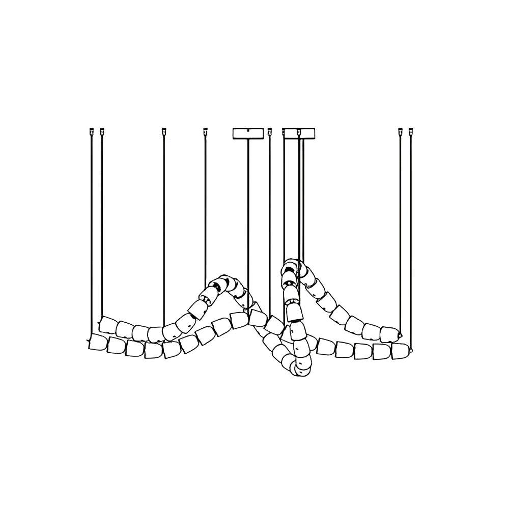 Gabriel Gold Chandelier - Vakkerlight