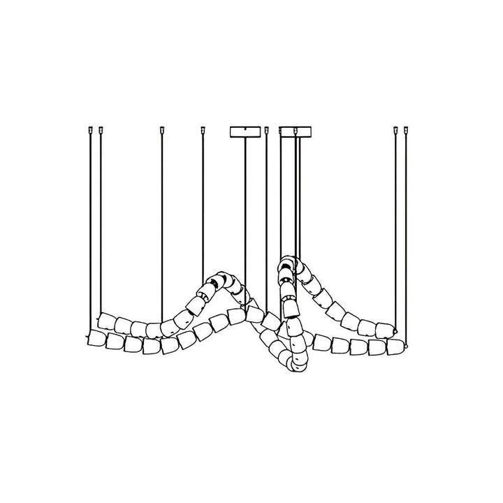 Gabriel Gold Chandelier - Vakkerlight
