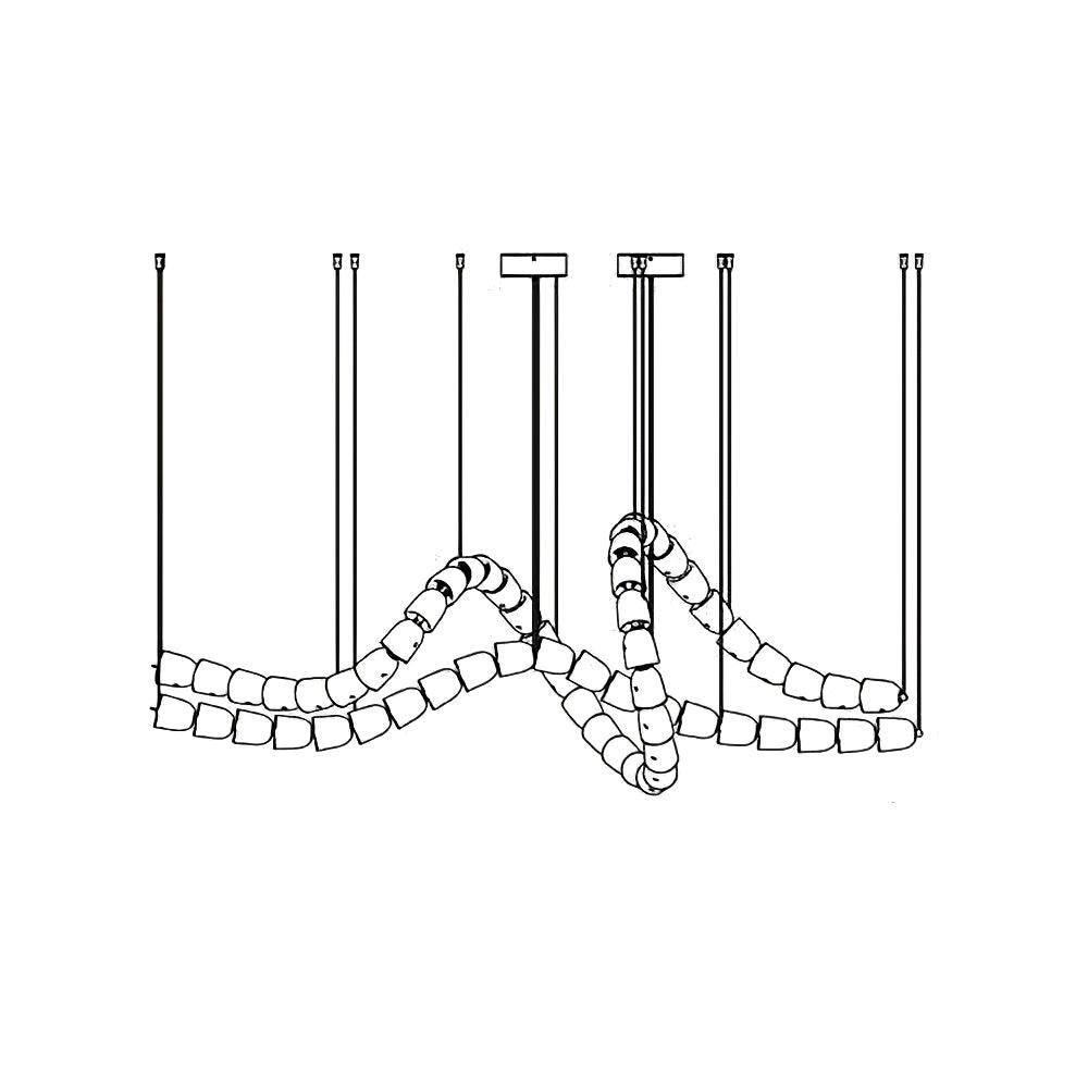 Gabriel Gold Chandelier - Vakkerlight