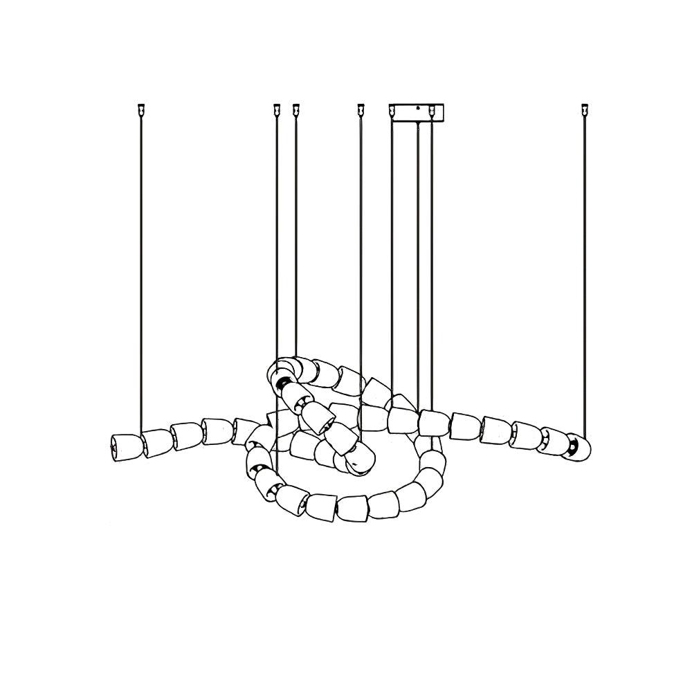 Gabriel Gold Chandelier - Vakkerlight