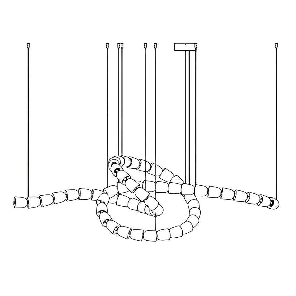 Gabriel Gold Chandelier - Vakkerlight