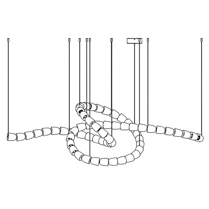 Gabriel Gold Chandelier - Vakkerlight