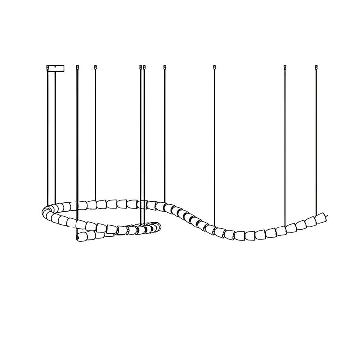 Gabriel Gold Chandelier - Vakkerlight