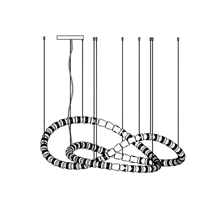 Gabriel Gold Chandelier - Vakkerlight