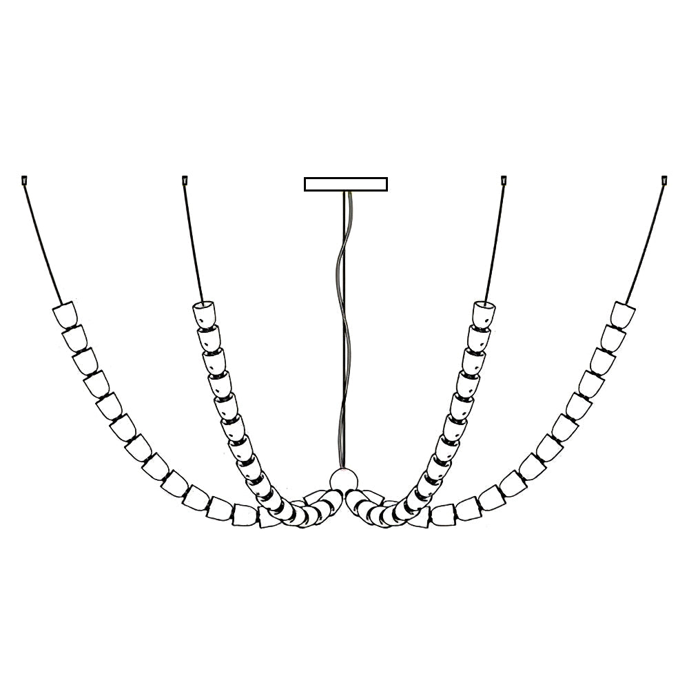 Gabriel Gold Chandelier - Vakkerlight