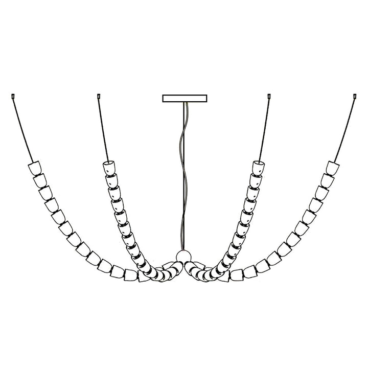 Gabriel Gold Chandelier - Vakkerlight