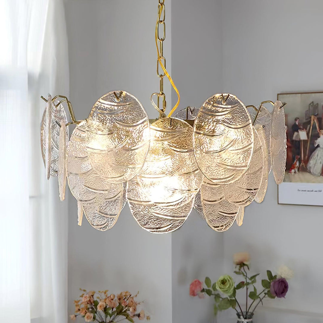 Glass Disc Chandelier - Vakkerlight