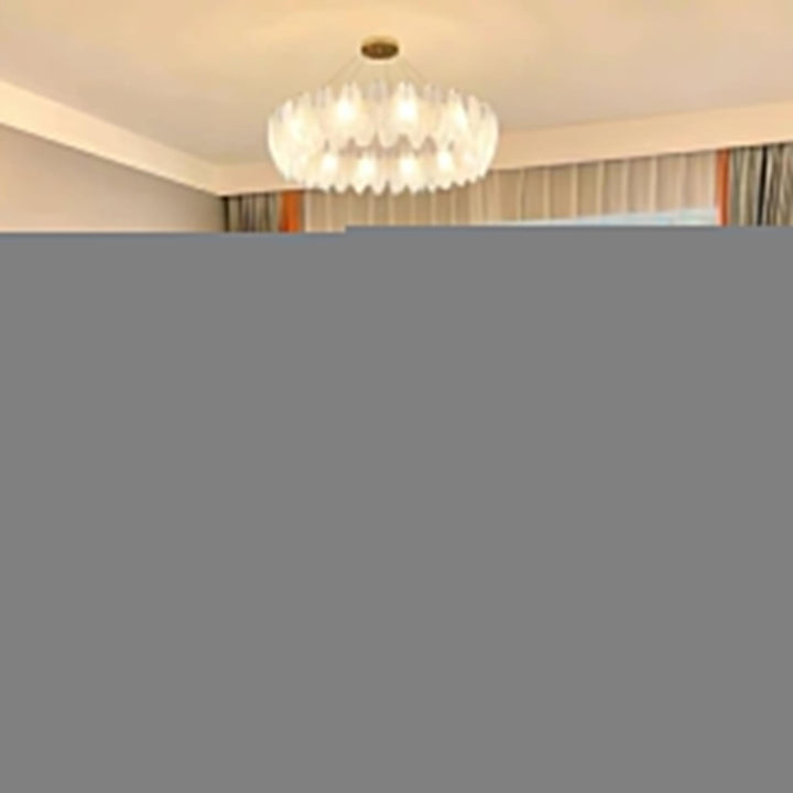 Glass Feather Chandelier - Vakkerlight