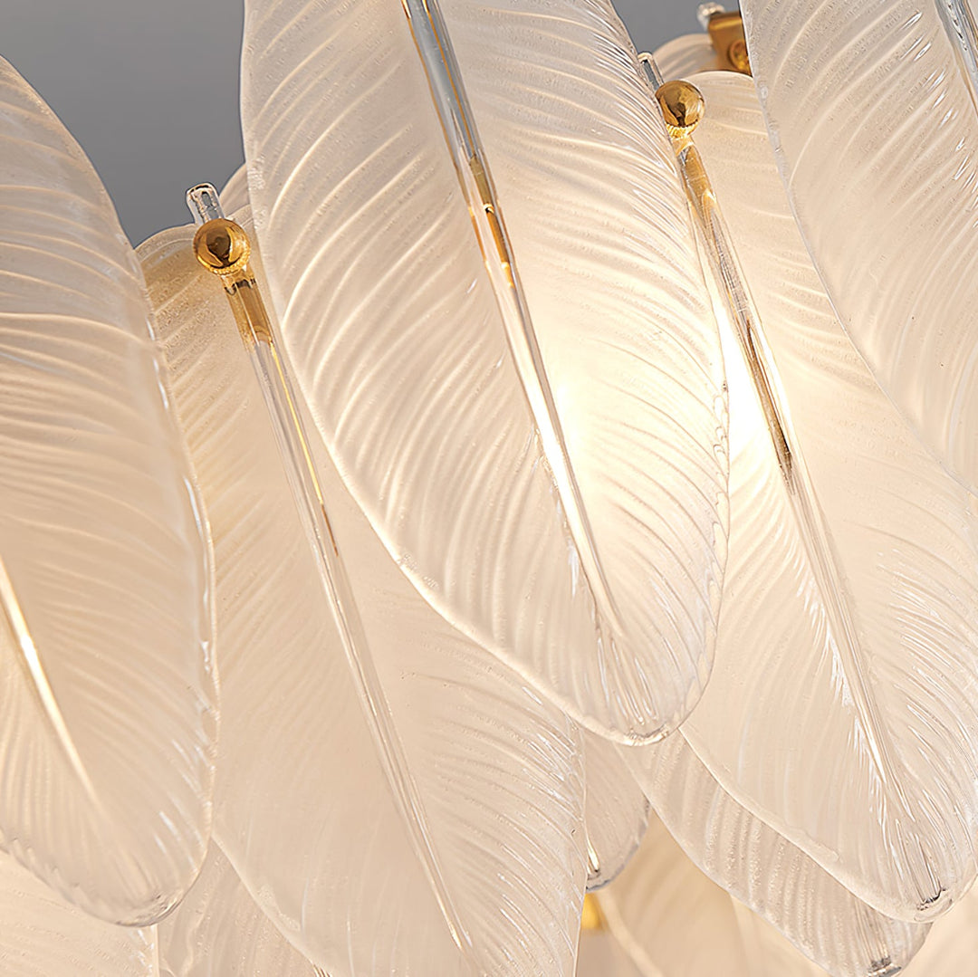 Glass Feather Chandelier - Vakkerlight