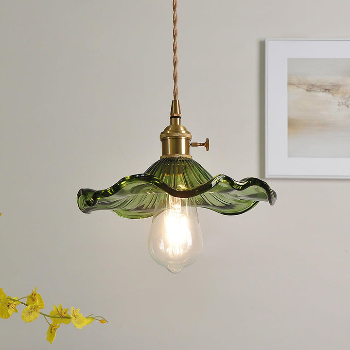 Glass Hibiscus Flower Swag Light - Vakkerlight