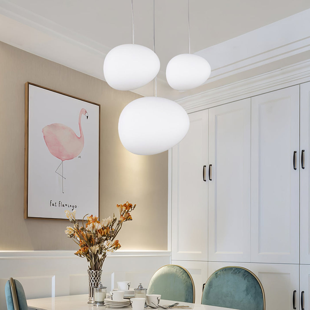 Gregg Stone Shape Glass Pendant Light - Vakkerlight