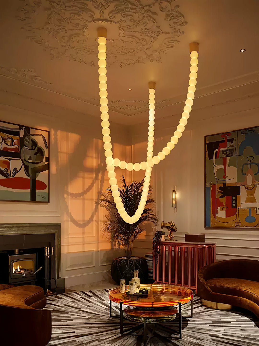 Halti Necklace Acrylic Chandelier - Vakkerlight