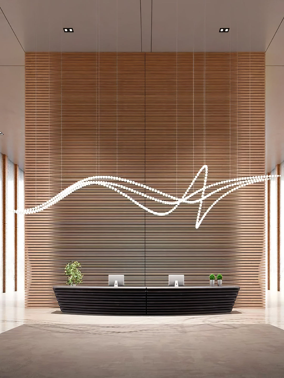 Halti Necklace Acrylic Chandelier - Vakkerlight