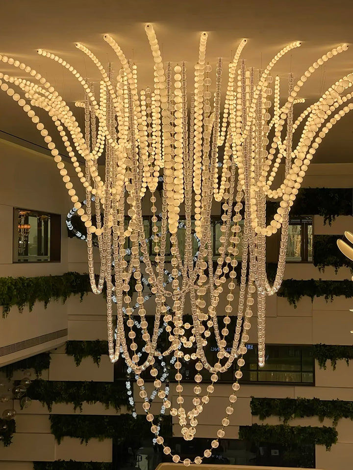 Halti Necklace Acrylic Chandelier - Vakkerlight