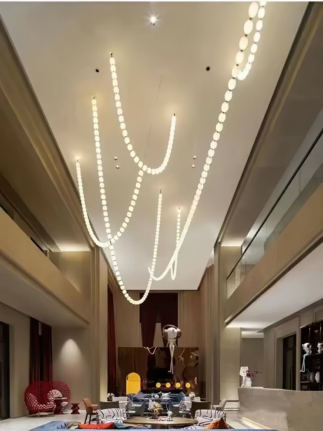 Halti Necklace Acrylic Chandelier - Vakkerlight