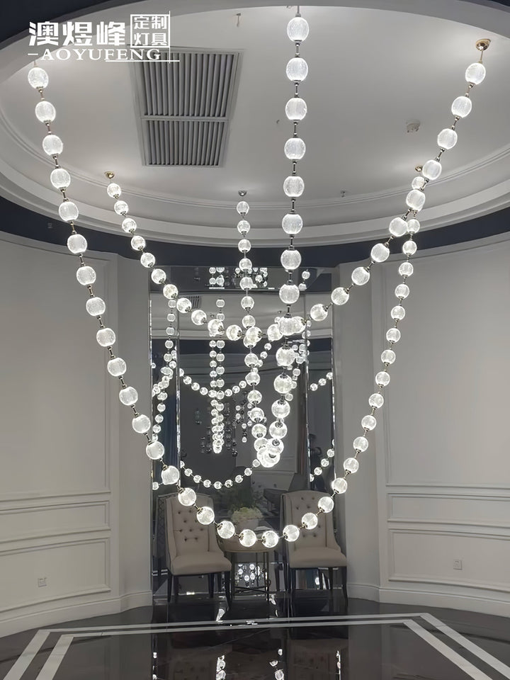 Pearl Necklace Balls Chandelier - Vakkerlight