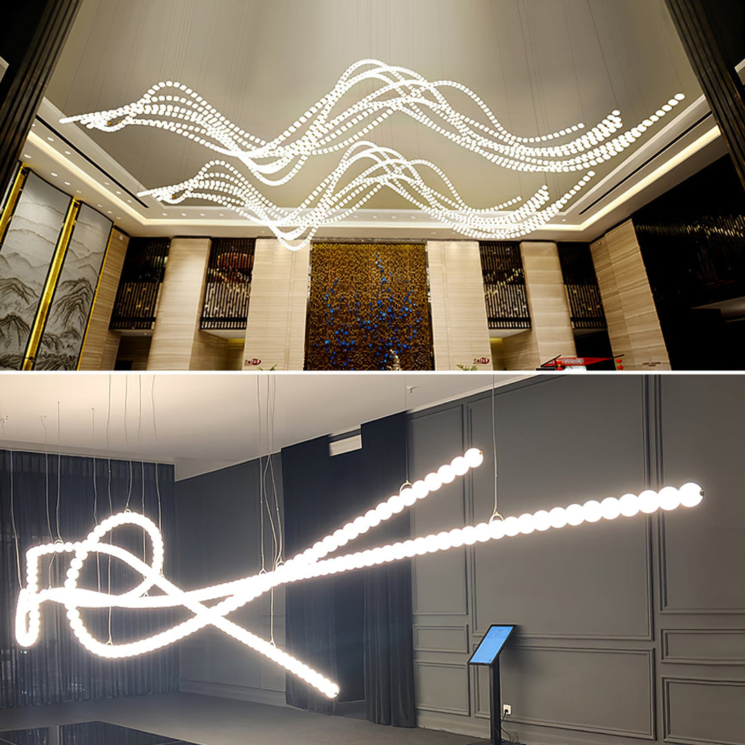 Halti Necklace Acrylic Chandelier - Vakkerlight