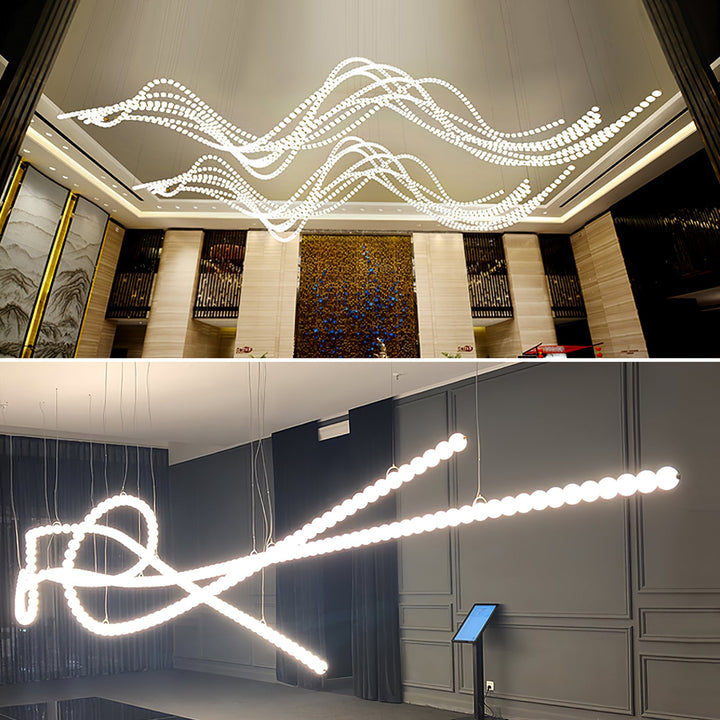 Halti Necklace Acrylic Chandelier - Vakkerlight