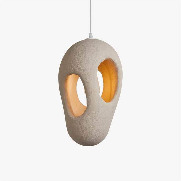 Hand - Built White Pendant Lamp - Vakkerlight