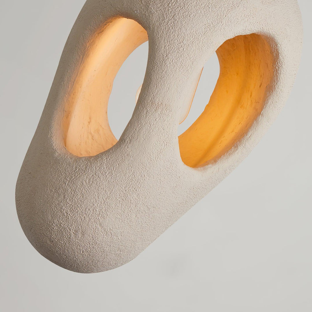 Hand - Built White Pendant Lamp - Vakkerlight