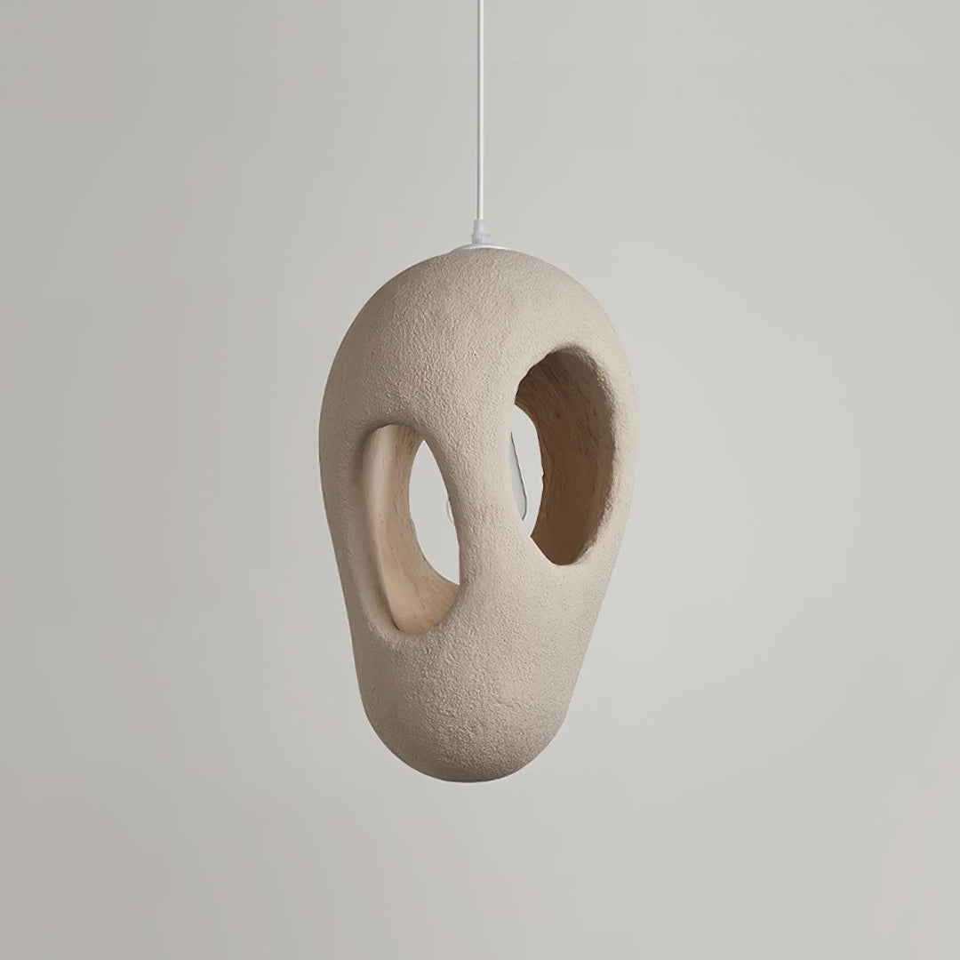 Hand - Built White Pendant Lamp - Vakkerlight