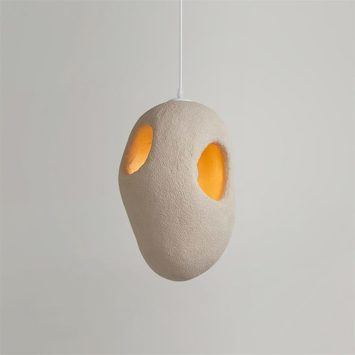 Hand - Built White Pendant Lamp - Vakkerlight