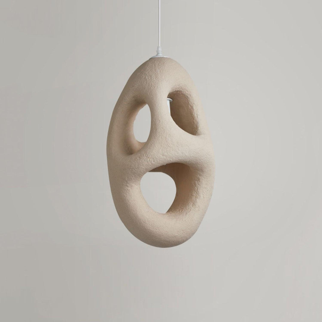 Hand - Built White Pendant Lamp - Vakkerlight