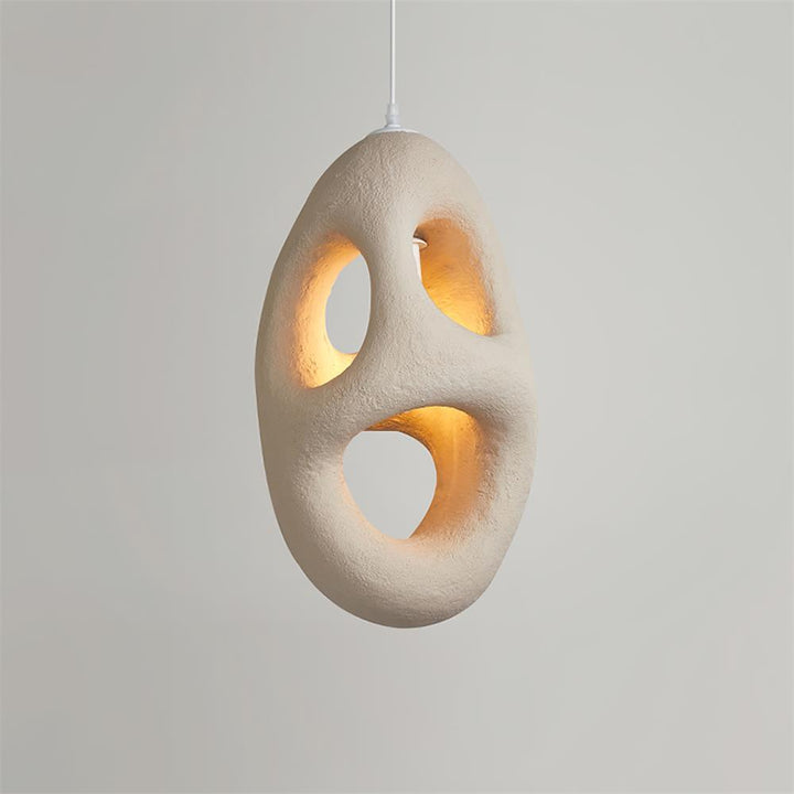 Hand - Built White Pendant Lamp - Vakkerlight