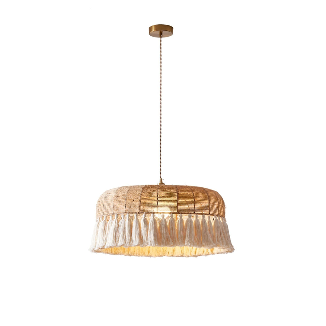Handwoven Jute Pendant Light