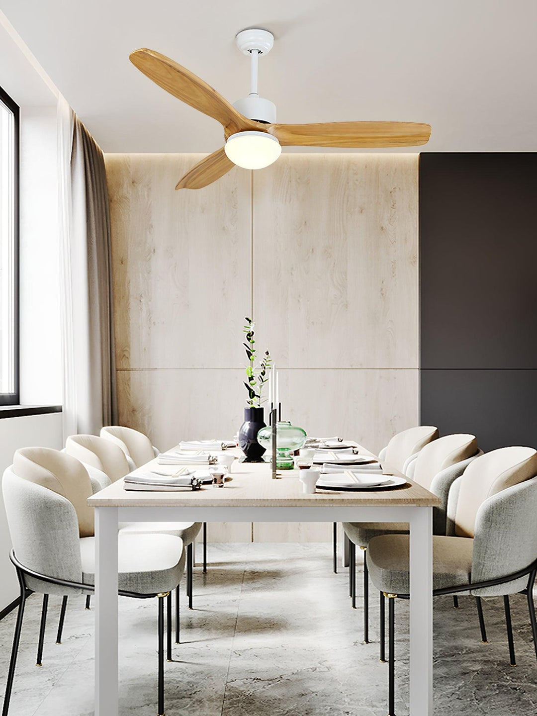 Harborough 3 Ceiling Fan Light - Vakkerlight