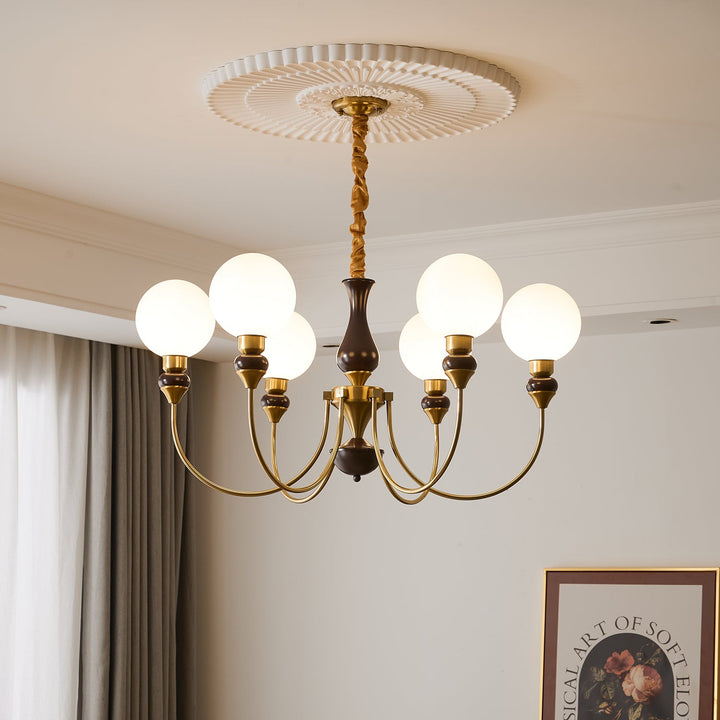 Helena Curve Chandelier - Vakkerlight