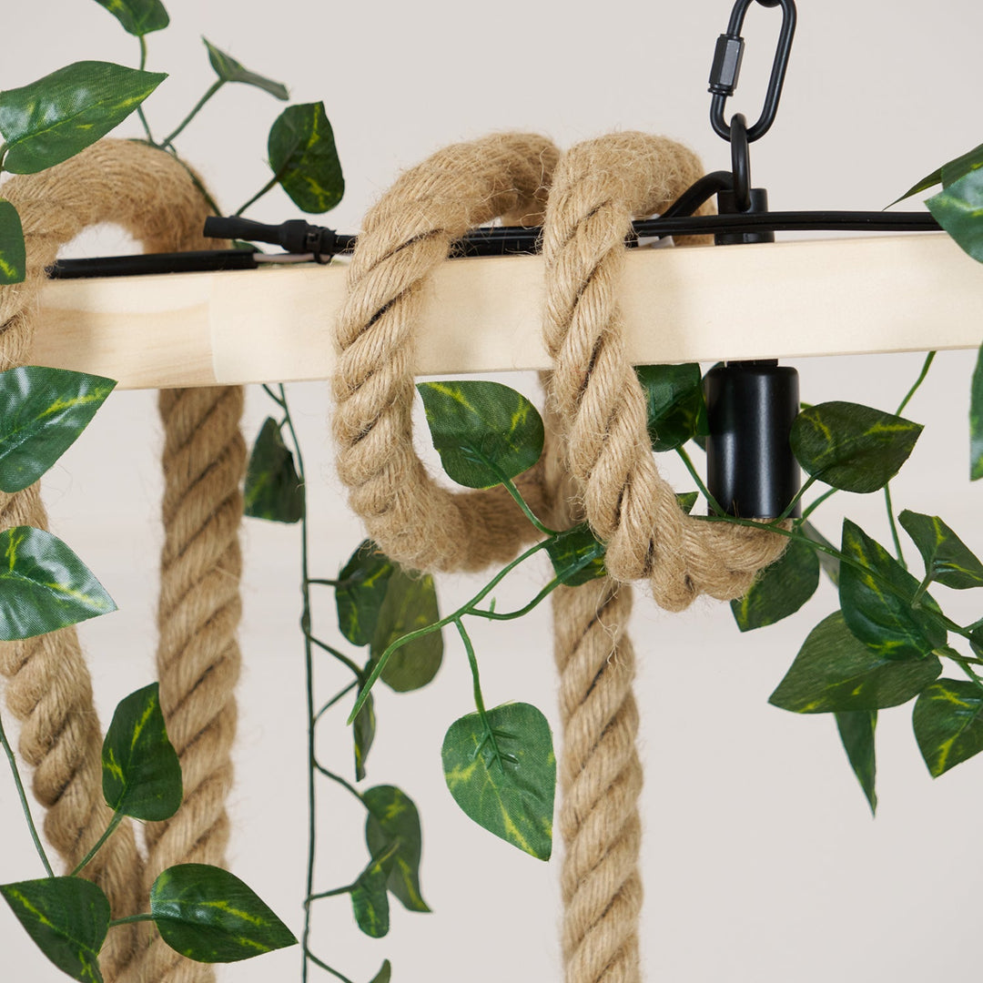 Hemp Rope Industrial Grenade Chandelier - Vakkerlight