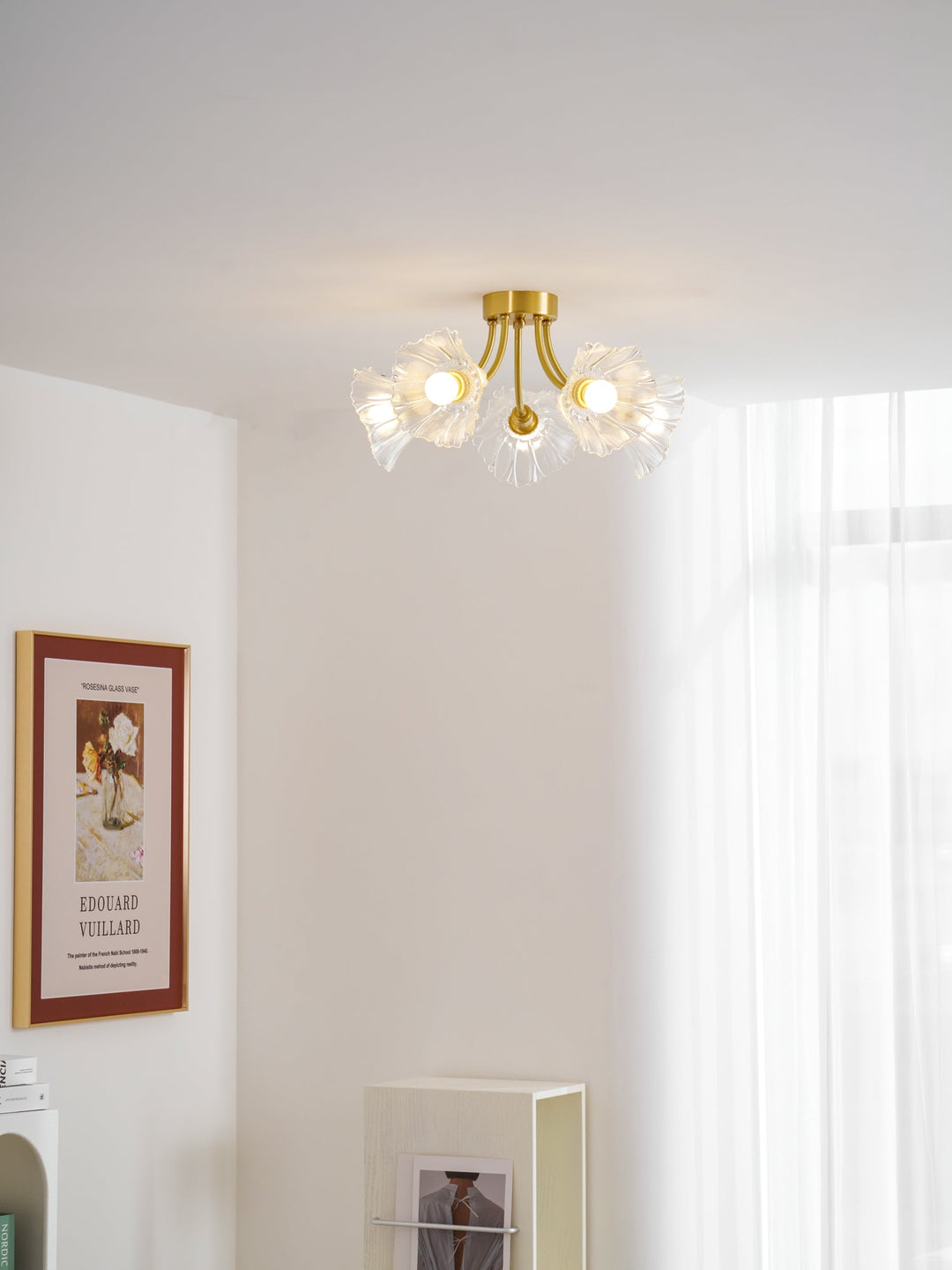 Kalin Flower Glass Ceiling Lamp - Vakkerlight