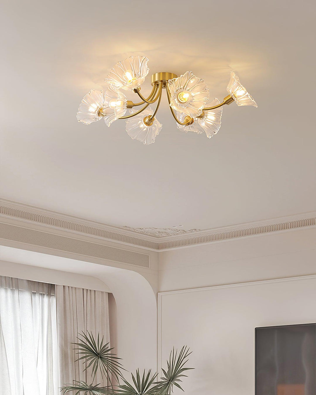 Kalin Flower Glass Ceiling Lamp - Vakkerlight