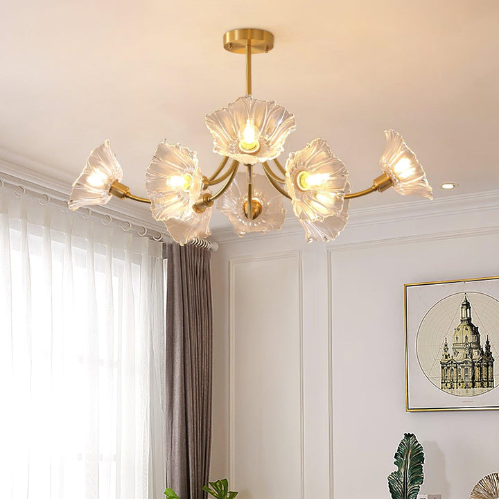 Kalin Flower Glass Chandelier - Vakkerlight