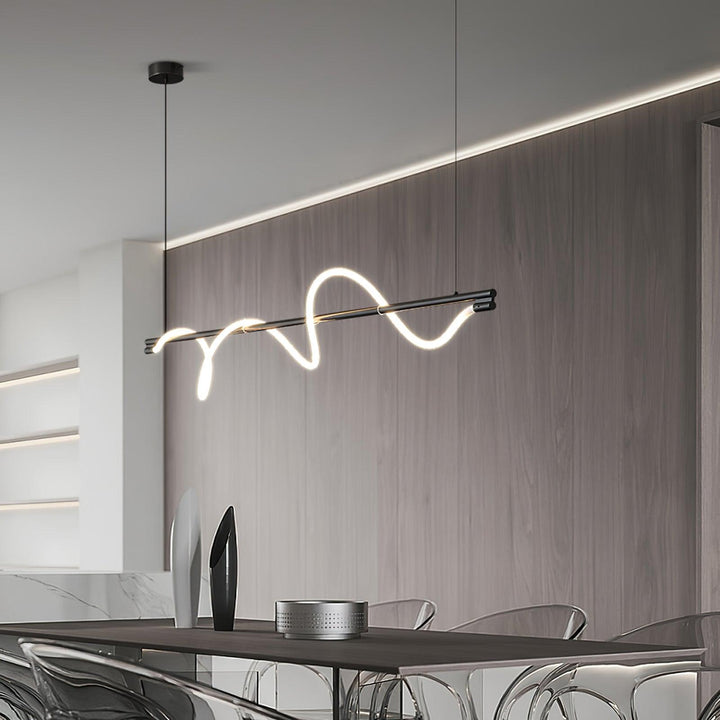 Linear Curve Island Pendant Lamp - Vakkerlight