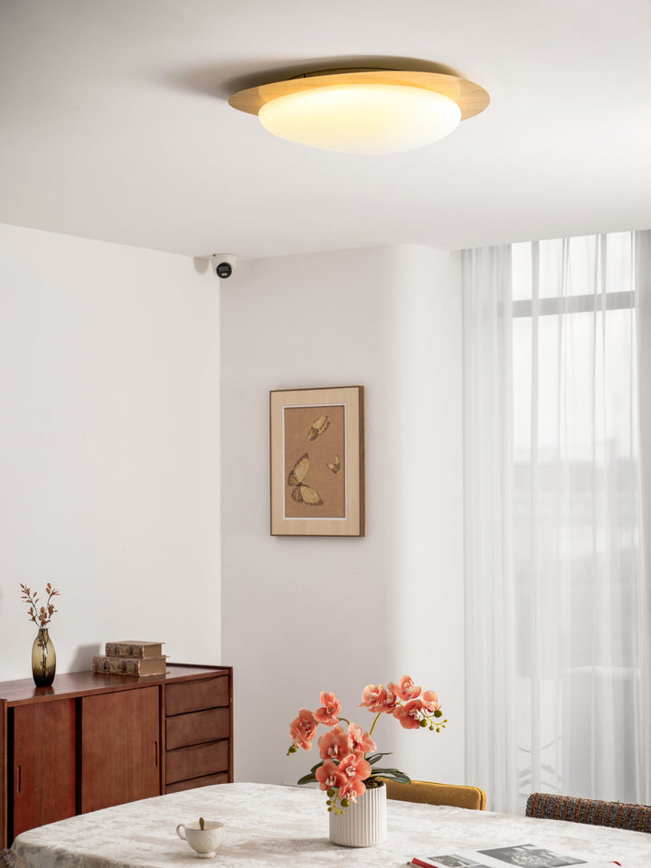 Pebble Walnut Ceiling Light - Vakkerlight