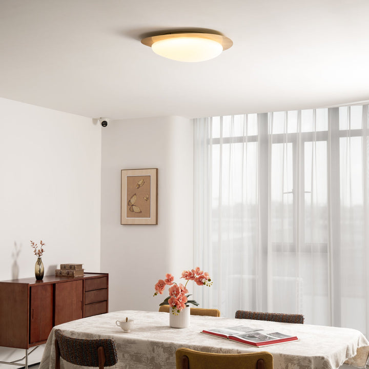 Pebble Walnut Ceiling Light - Vakkerlight