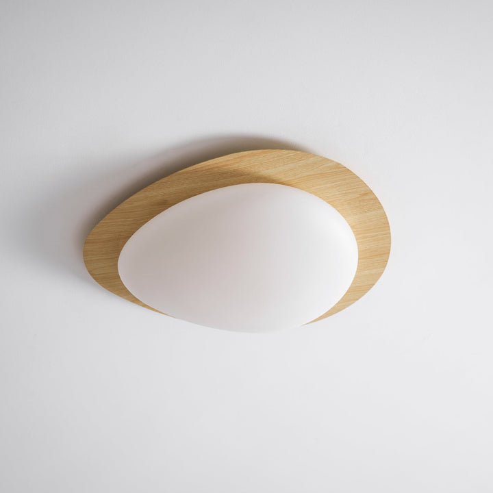 Pebble Walnut Ceiling Light - Vakkerlight