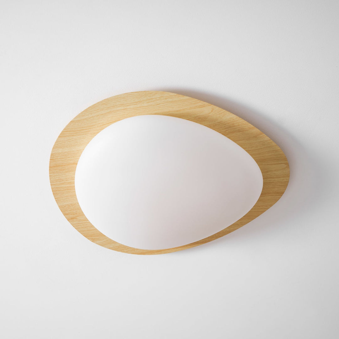Pebble Walnut Ceiling Light - Vakkerlight