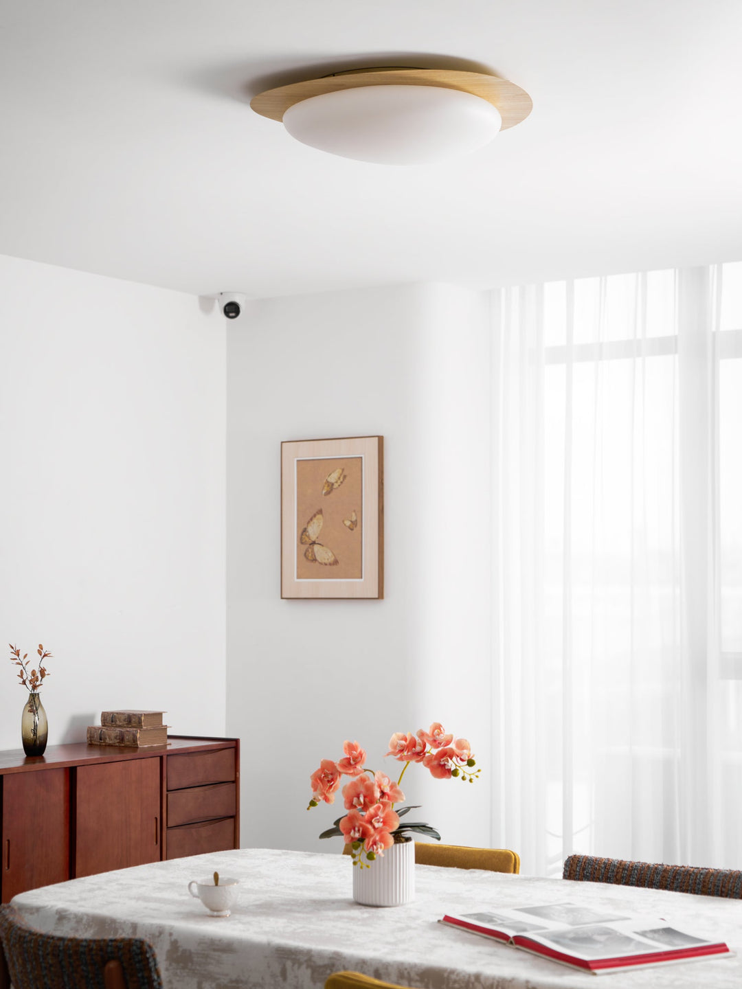Pebble Walnut Ceiling Light - Vakkerlight
