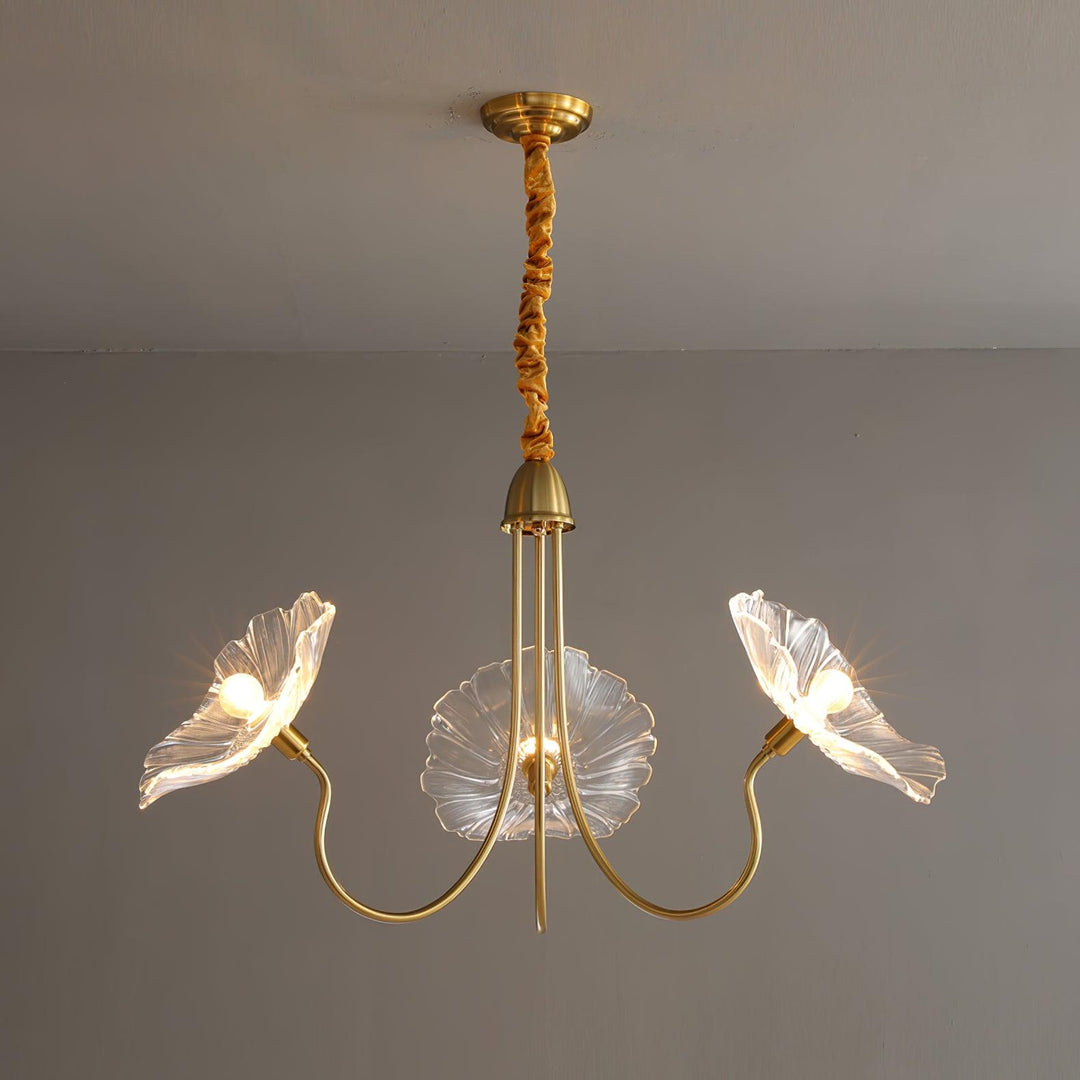 Lotus Leaf Glass Chandelier - Vakkerlight