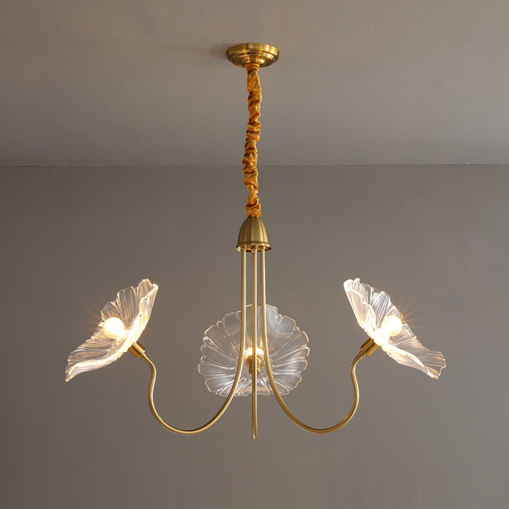 Lotus Leaf Glass Chandelier - Vakkerlight
