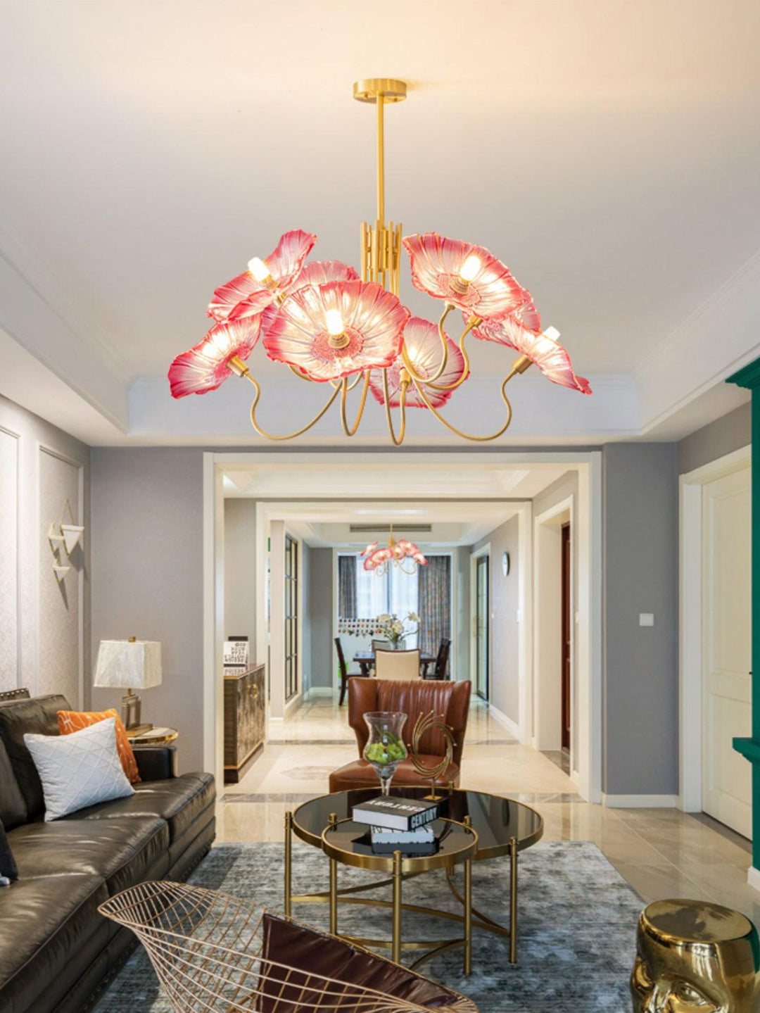 Lotus Leaf Glass Chandelier - Vakkerlight