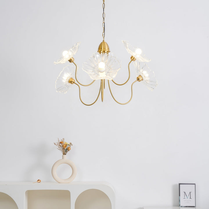 Lotus Leaf Glass Chandelier - Vakkerlight