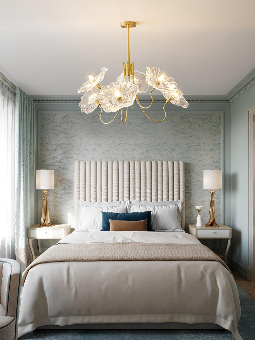 Lotus Leaf Glass Chandelier - Vakkerlight