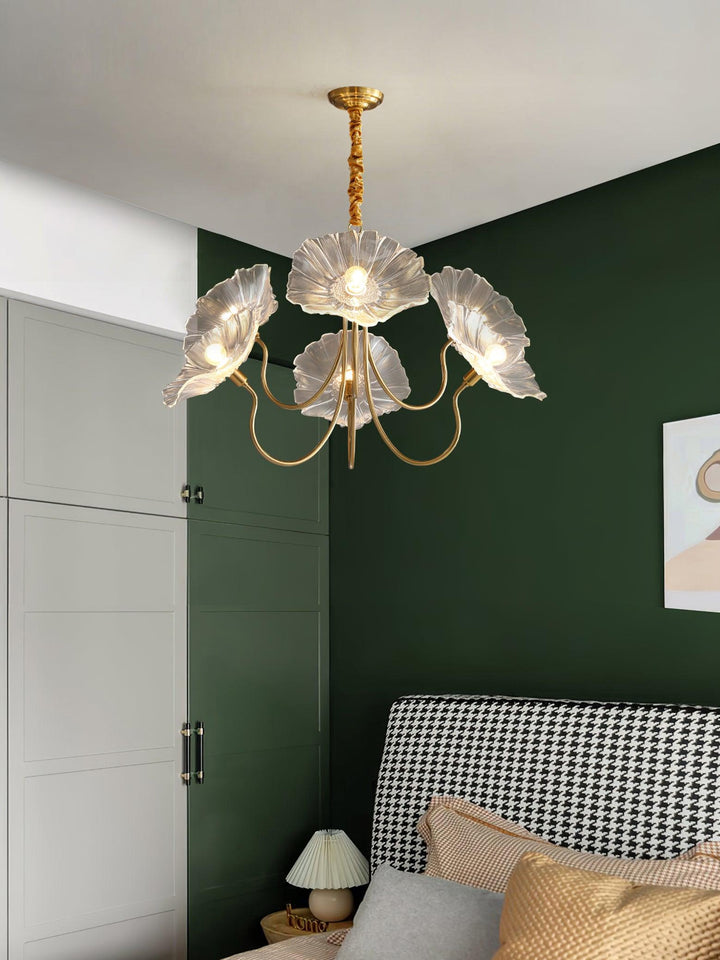 Lotus Leaf Glass Chandelier - Vakkerlight