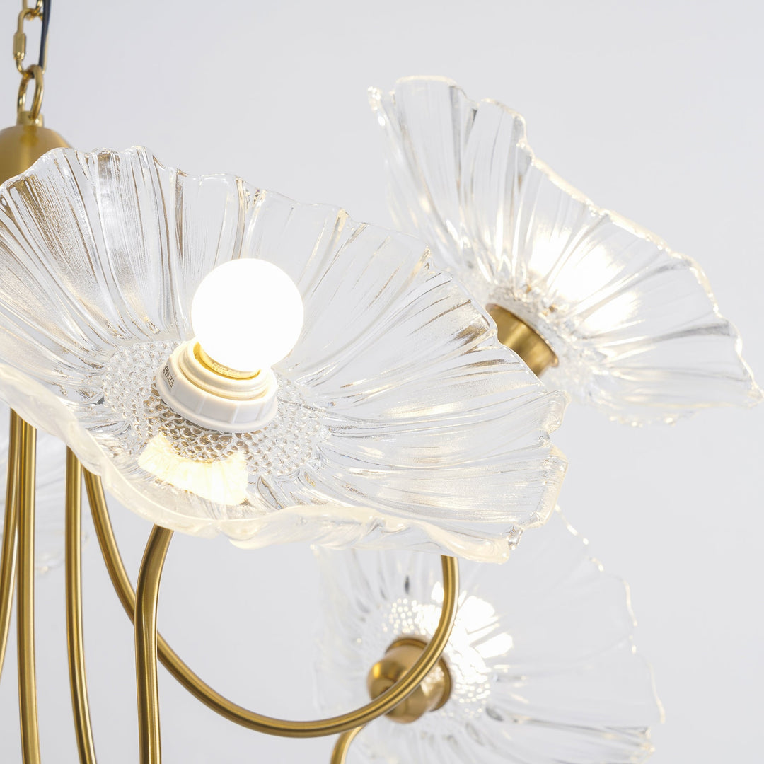 Lotus Leaf Glass Chandelier - Vakkerlight