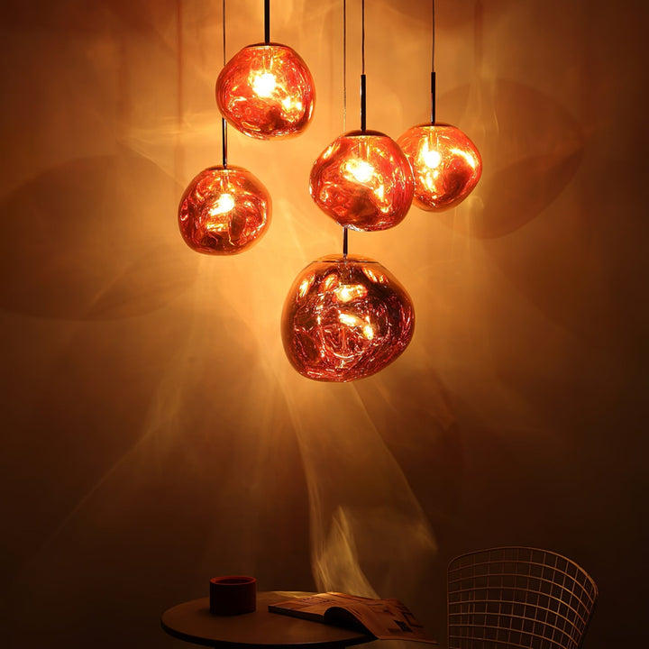 Multi Lava Round Pendant Lamp