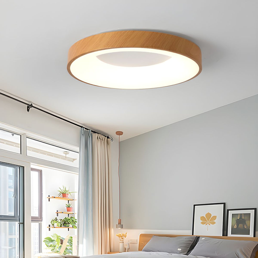 Mila Round Flush Mount Ceiling Lamp - Vakkerlight
